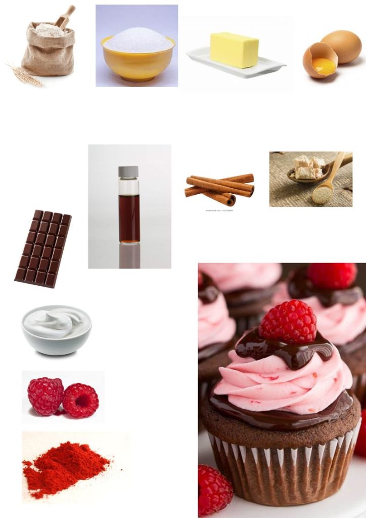 Association d'image de recette cup cake